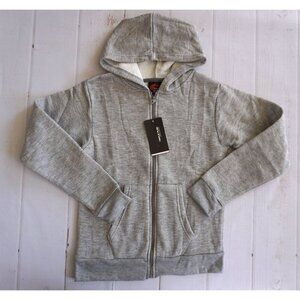 Triple Play Boys Grey Full Zip-Up Hoodie Sweatshirt - Size 10-12, NWT